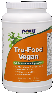Tru Food Whole Food Vegan Meal (1.05kg Berry flavor) NOW Foods